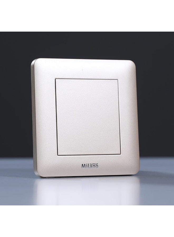 Milano Piano Switch - Gold Polypropylene Electrical Switch, 25-Year Warranty, Self-Installation, Indoor Use, Durable, 3x3 cm, 40,000 On-Off Cycles - Image 2