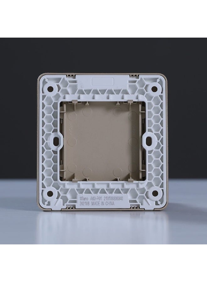 Milano Piano Switch - Gold Polypropylene Electrical Switch, 25-Year Warranty, Self-Installation, Indoor Use, Durable, 3x3 cm, 40,000 On-Off Cycles - Image 3