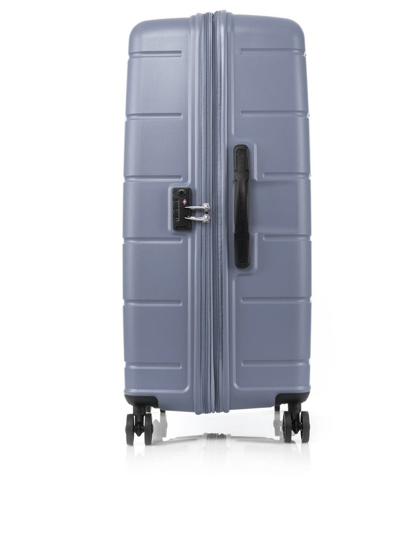 AMERICAN TOURISTER Hundo Suitcase, Check-In Size 81 cm / 30 inch, 4 Spinner Wheels, Hard Top, Polypropylene, Flinstone|Spacious Interior|DuoSaf™ Security Zipper|TSA Combination Lock|Expandable - 3 Years International Warranty - Image 5