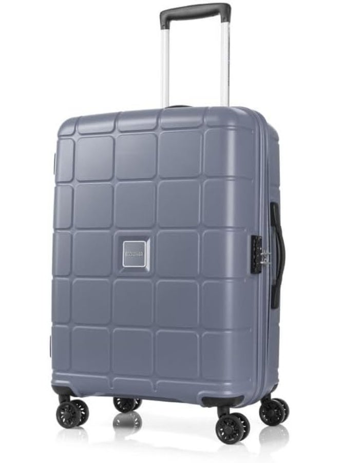 AMERICAN TOURISTER Hundo Suitcase, Check-In Size 81 cm / 30 inch, 4 Spinner Wheels, Hard Top, Polypropylene, Flinstone|Spacious Interior|DuoSaf™ Security Zipper|TSA Combination Lock|Expandable - 3 Years International Warranty - Image 1