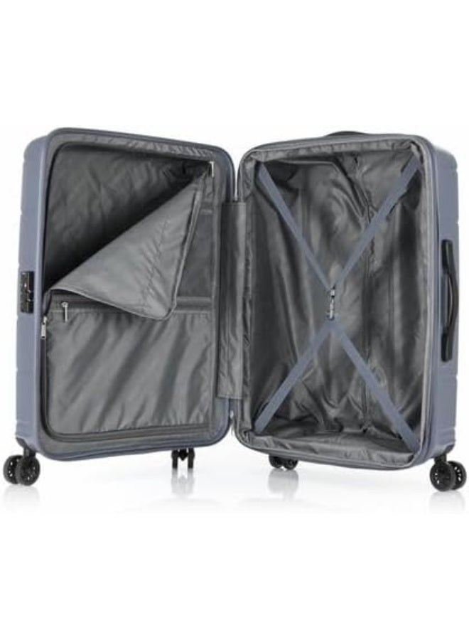 AMERICAN TOURISTER Hundo Suitcase, Check-In Size 81 cm / 30 inch, 4 Spinner Wheels, Hard Top, Polypropylene, Flinstone|Spacious Interior|DuoSaf™ Security Zipper|TSA Combination Lock|Expandable - 3 Years International Warranty - Image 4