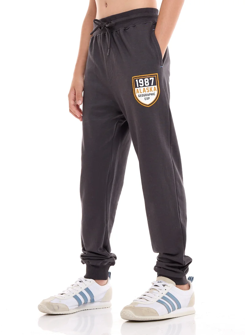 victor and jane Boys  2-Piece T-Shirt & Jogger Set - Blue - Grey