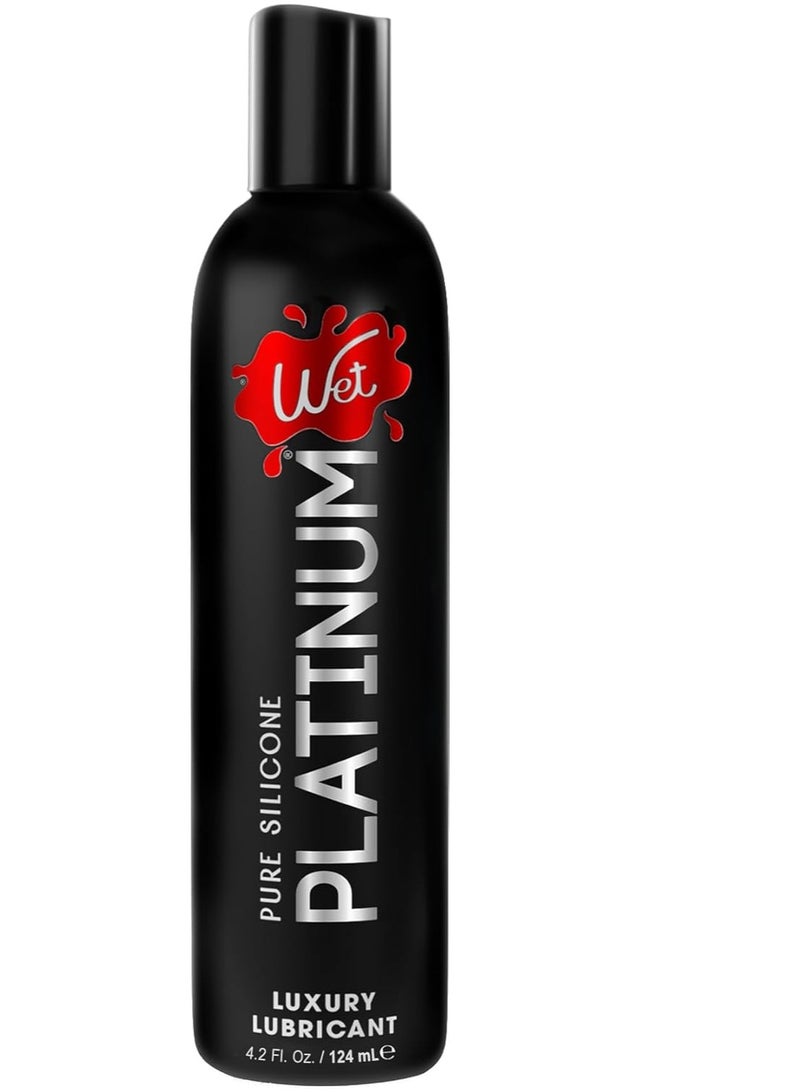 Wet Platinum Silicone-Based Lube for Men, Women & Couples 4.2 fl oz - Image 1