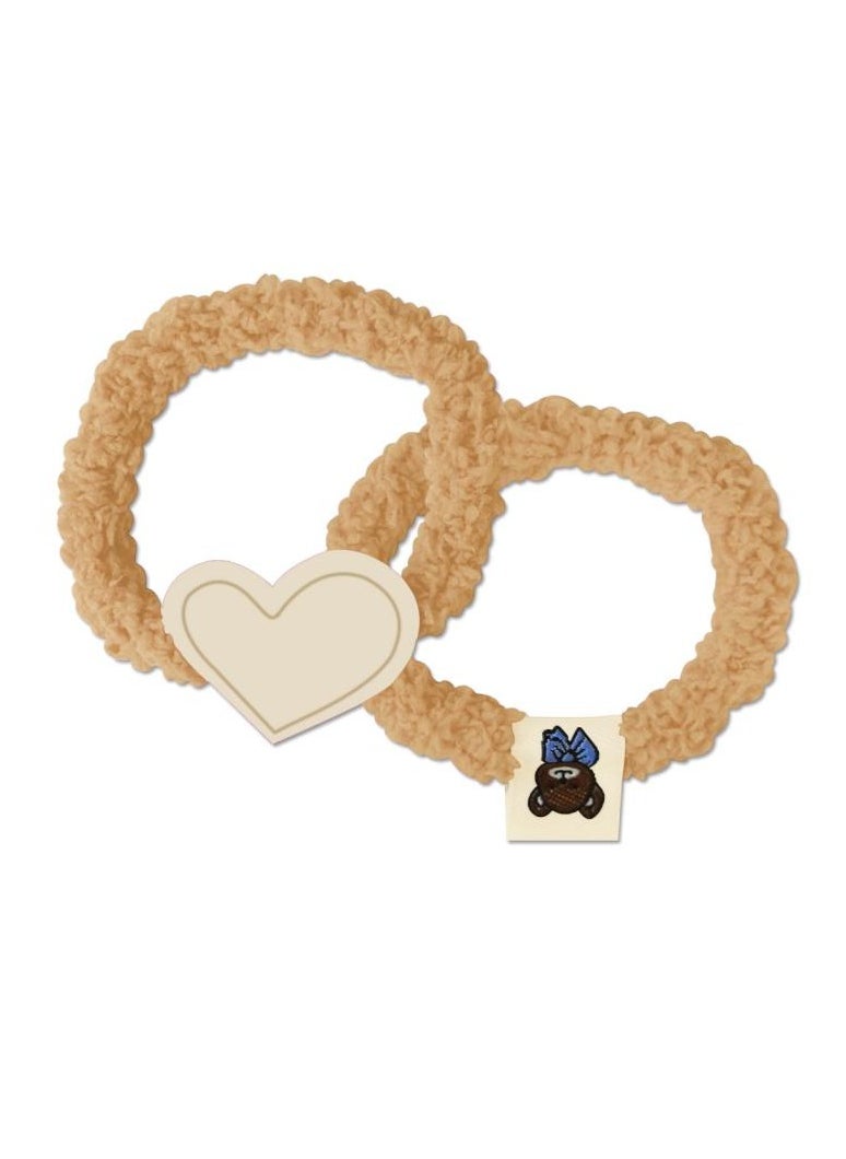 AIWANTO - 2 PCs Elastic Hair Tie girls hair women - Image 1