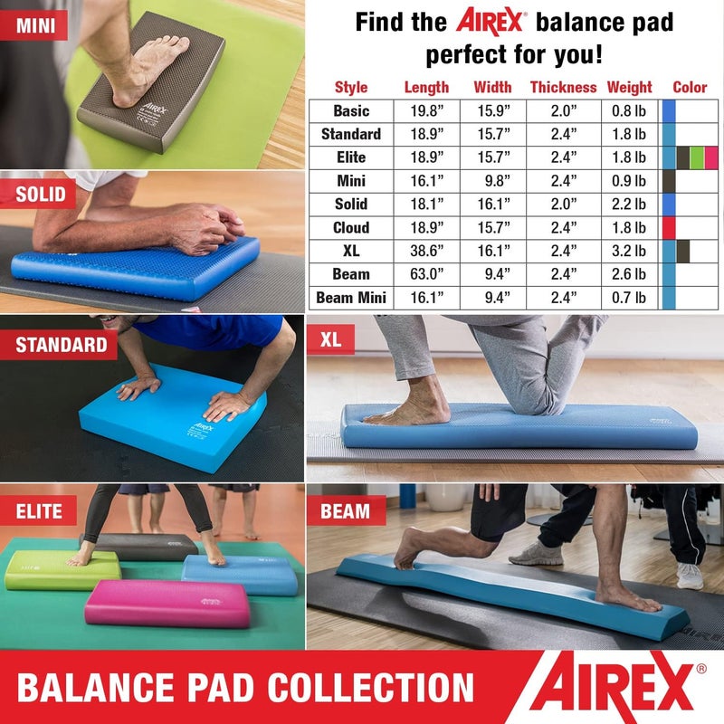 Airex Balance Pad – Stability Trainer for Balance, Stretching, Physical Therapy, Exercise, Mobility, Rehabilitation and Core Training Non-Slip Closed Cell Foam Premium Balance Pad - Image 5