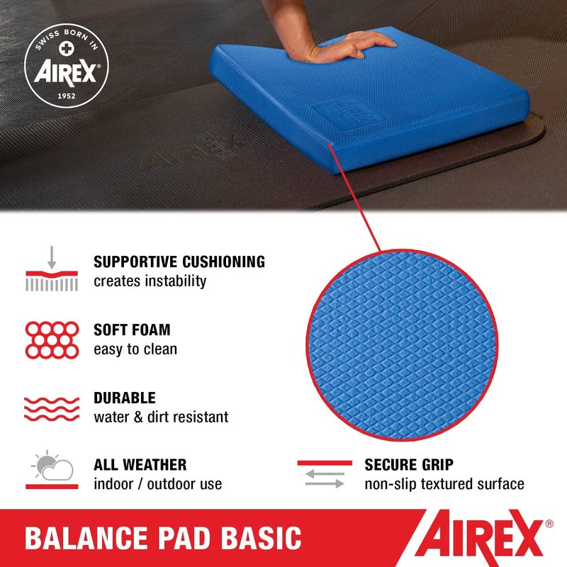 Airex Balance Pad – Stability Trainer for Balance, Stretching, Physical Therapy, Exercise, Mobility, Rehabilitation and Core Training Non-Slip Closed Cell Foam Premium Balance Pad - Image 2