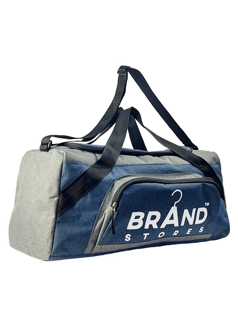 Brand Stores Travel Duffel Bag - Large Size 65 Cm-Navy & Grey  - Image 1