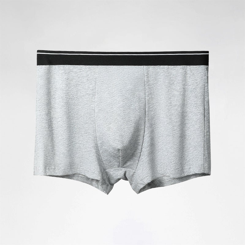 Mens Cotton Underwear Mens Sports Boxers plus size Boxer Shorts Comfortable Breathable Mens Underpants Trendy 301 melange gray 