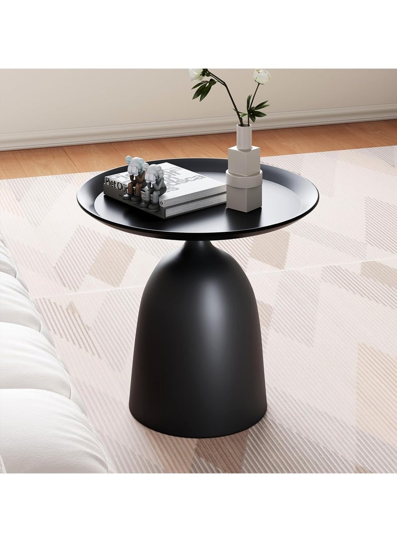 Leon Home Two-piece coffee table, Nordic sofa side table, decorate small space living room bedroom terrace retro metal side table, metal wrought iron outdoor round table - Image 4