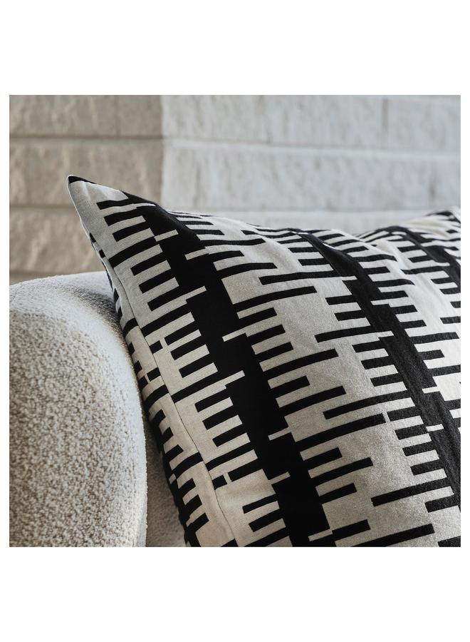 erorex Cushion cover, off-white/black, 50x50 cm - Image 5