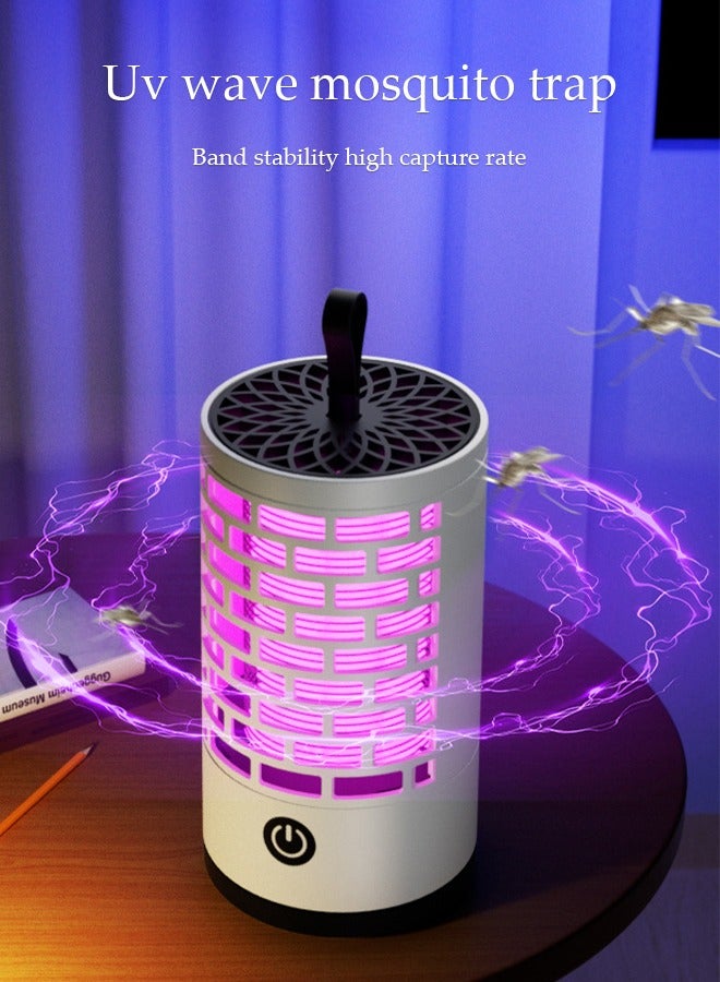 DUNISO Mosquito Killer Lamp, Uv Electric Fly Killer, Portable Insect Killer，With Handle Design, Suitable For Fishing, Camping, Picnicking, Garden, 15 * 7.7cm - Image 4