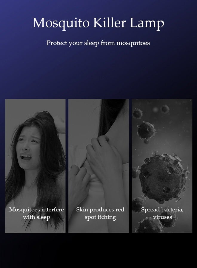 DUNISO Mosquito Killer Lamp, Uv Electric Fly Killer, Portable Insect Killer，With Handle Design, Suitable For Fishing, Camping, Picnicking, Garden, 15 * 7.7cm - Image 3