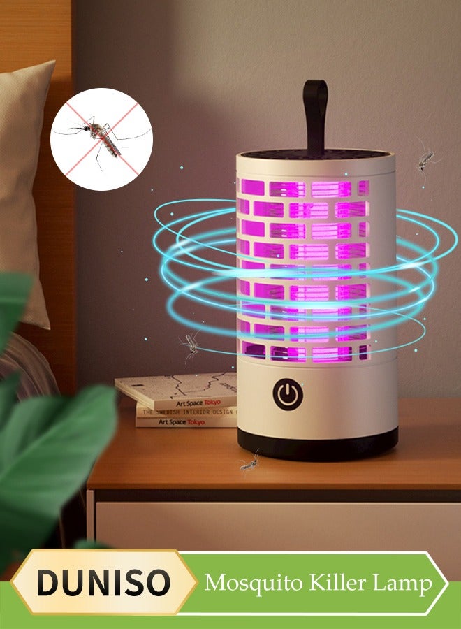 DUNISO Mosquito Killer Lamp, Uv Electric Fly Killer, Portable Insect Killer，With Handle Design, Suitable For Fishing, Camping, Picnicking, Garden, 15 * 7.7cm - Image 1