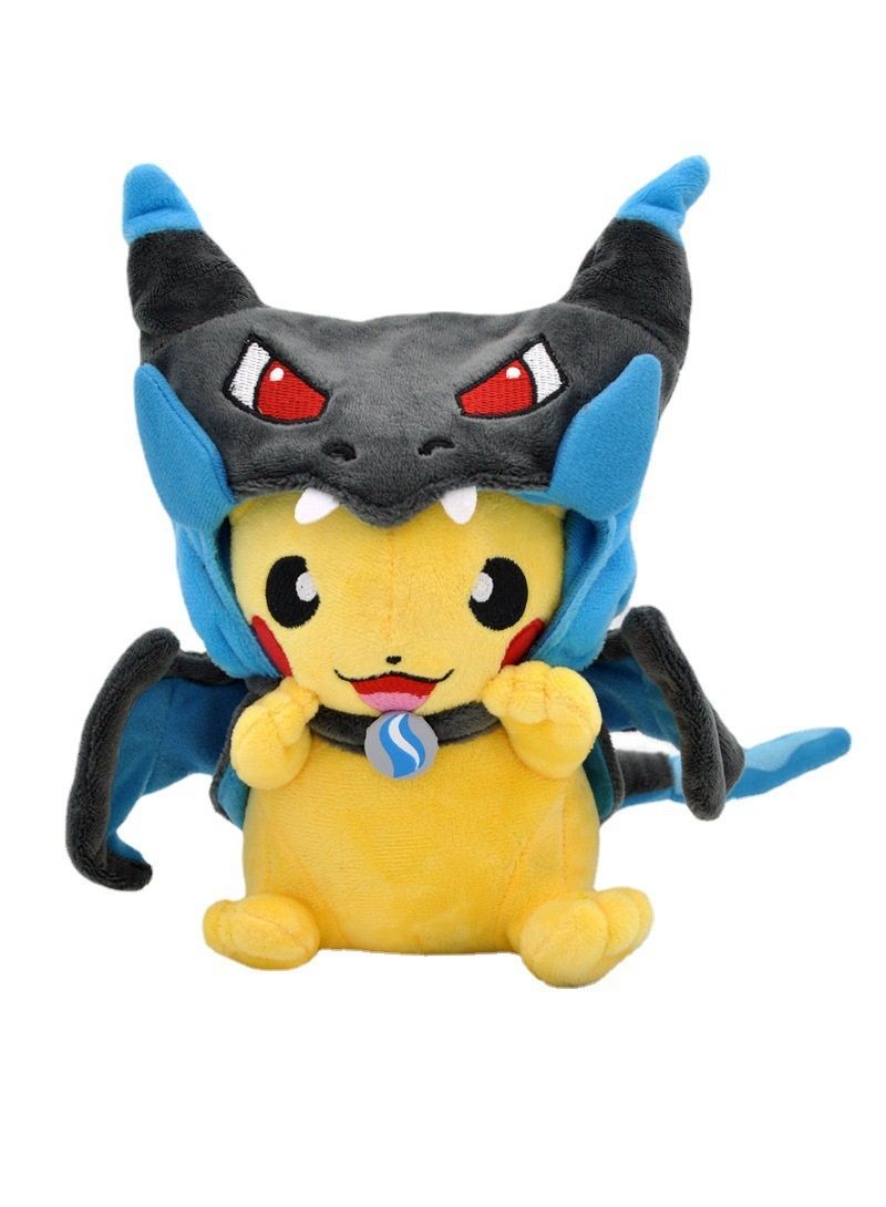 Adorable Cartoon Pokemon Plush Toy ， Cross Dressing Pikachu Plush Toy Doll 