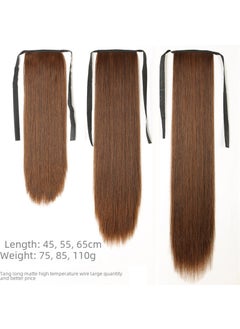 Generic Long Straight Ponytail Extension 55CM dark brown 