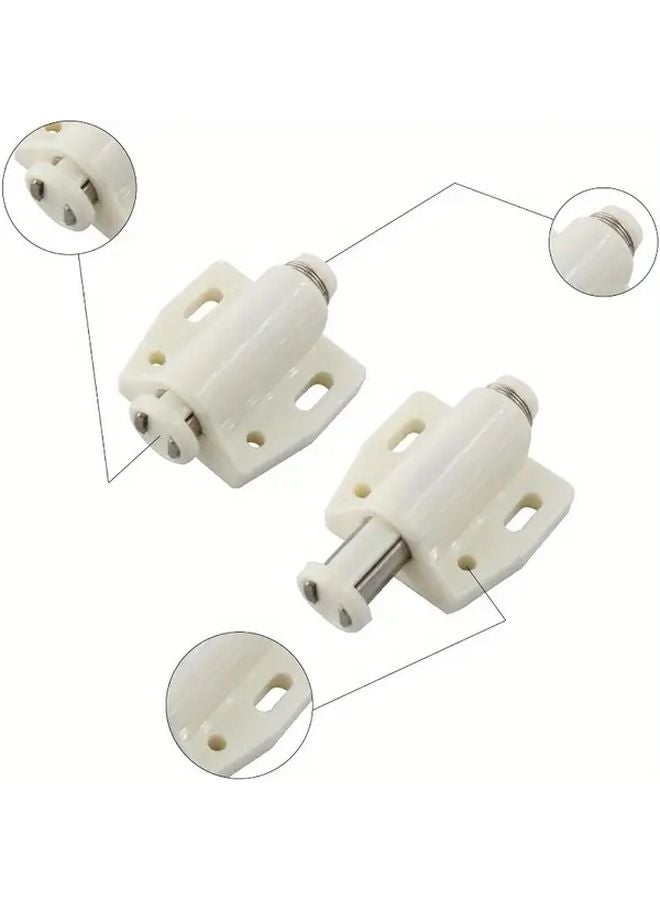 4Pcs White Magnetic Cabinet Door Lock Set No Drill Installation Safety Lock - Image 5