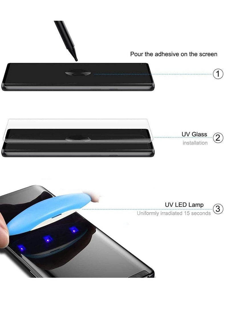 MIGOFAST Screen Protector for OnePlus 8 UV Tempered Glass, Film HD Screen Saver, 9H Hardness, Bubble-free Screen Replacement Protector Film - Image 2