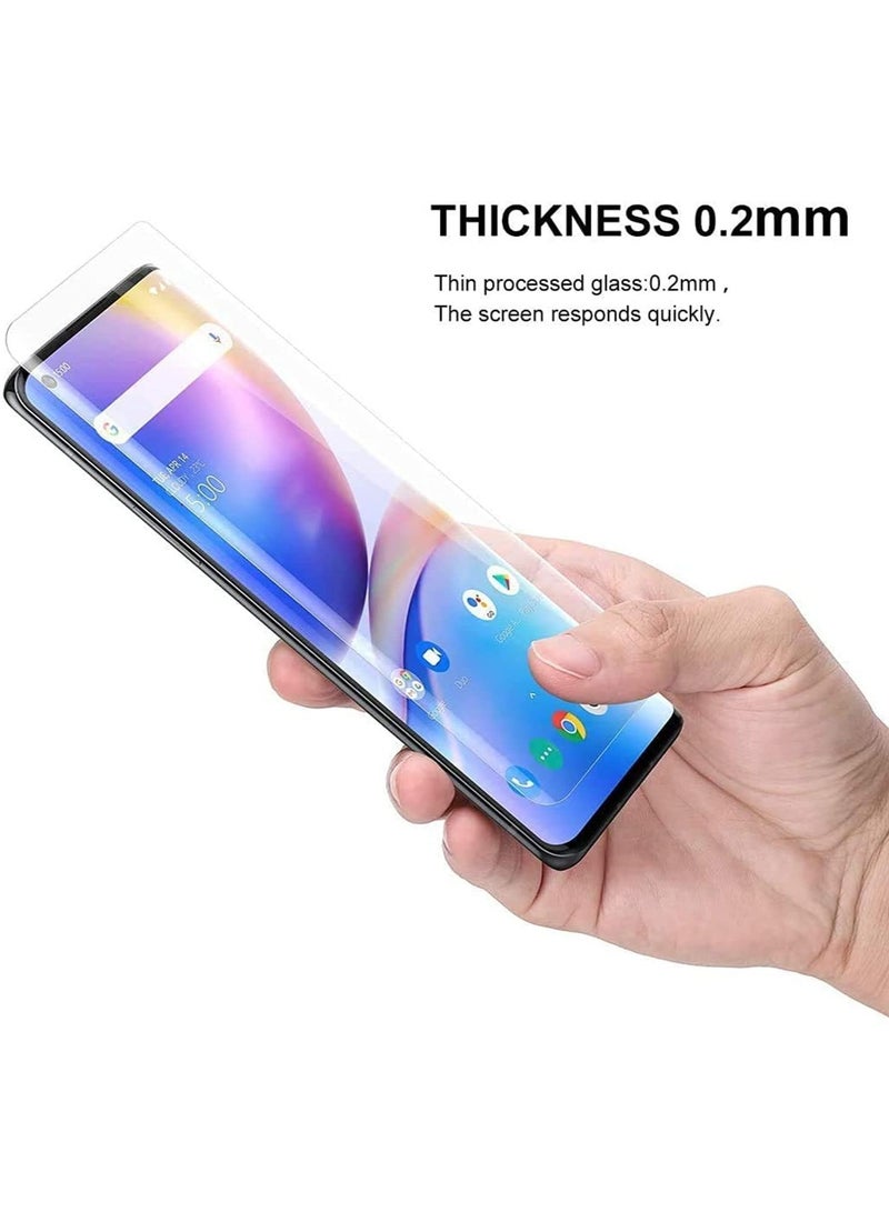 MIGOFAST Screen Protector for OnePlus 8 UV Tempered Glass, Film HD Screen Saver, 9H Hardness, Bubble-free Screen Replacement Protector Film - Image 3