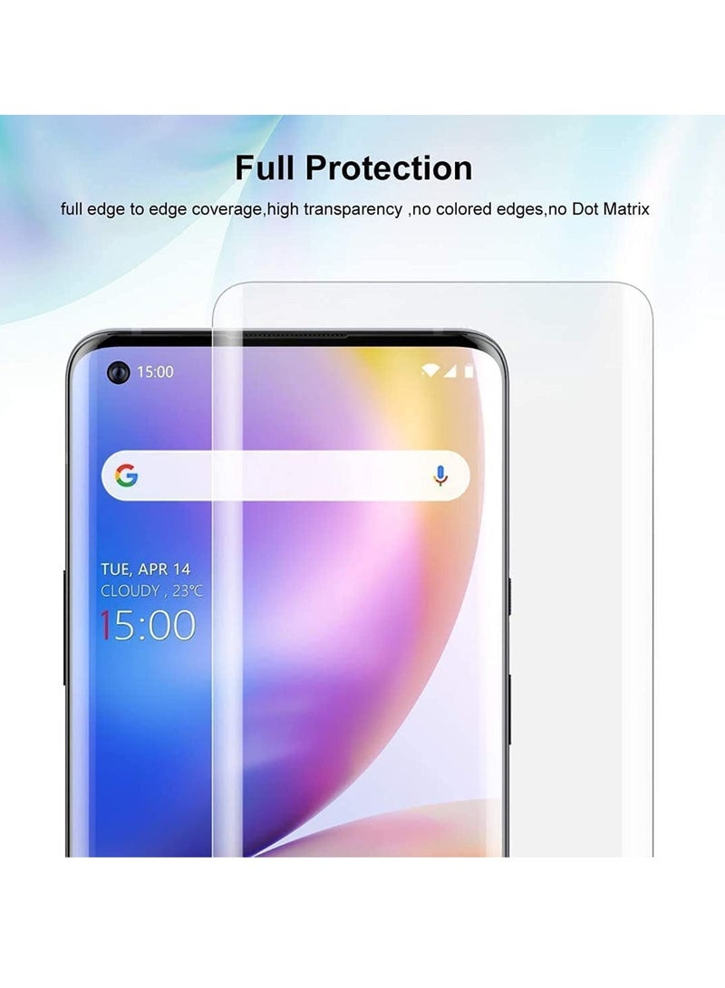 MIGOFAST Screen Protector for OnePlus 8 UV Tempered Glass, Film HD Screen Saver, 9H Hardness, Bubble-free Screen Replacement Protector Film - Image 5