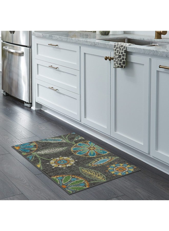 Maples Rugs سجاد مطبخ مابلز روجز ريجى مزخرف غير قابل للانزلاق [صنع في الولايات المتحدة الأمريكية]، متعدد، 2'6 × 3'10 - Image 1