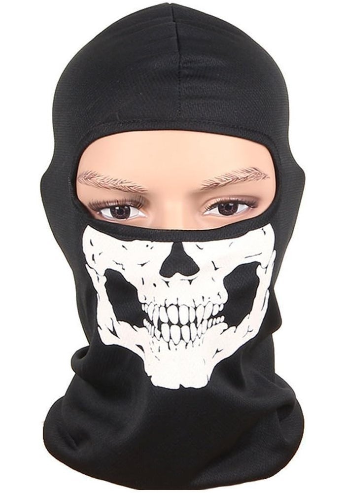 Aikuer Black Skull Balaclava Full Face Mask - Image 2