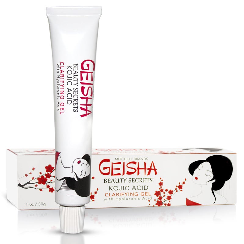 Geisha جيشا، جل حمض كوجيك - 1 أونصة سائلة / 30 جرام - جل لتفتيح البشرة، وتوضيح الوجه، والجسم، واليدين، وتحت الإبطين - حمض الهيالورونيك - Image 1