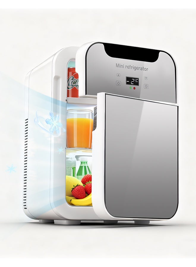 NAFAS Portable Car Fridge 20L Double Door Refrigerator Electric Fast Cooler 12V DC for RV & Truck，Hot and Cold Available（-3°C-60°C）for Home ，Outdoor Camping and Dormitory Road Trips - Image 1