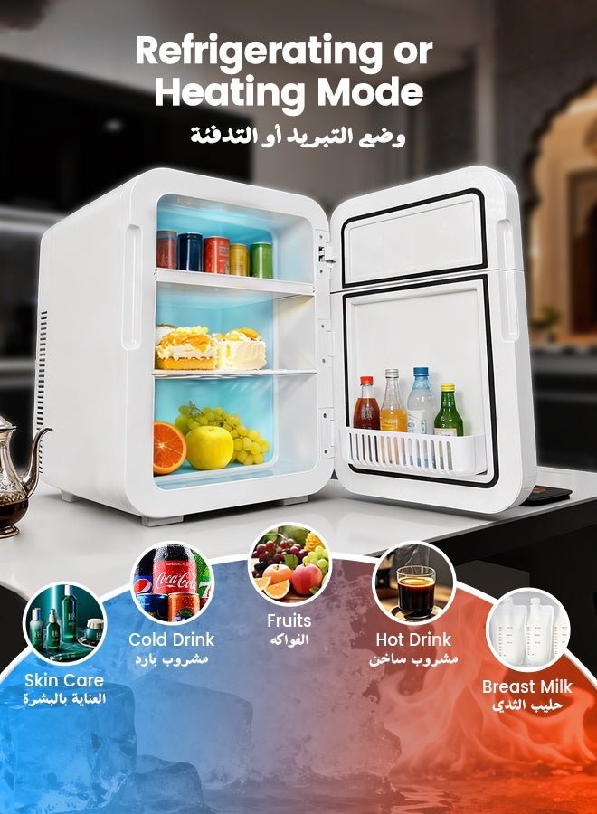 NAFAS Portable Car Fridge 20L Double Door Refrigerator Electric Fast Cooler 12V DC for RV & Truck，Hot and Cold Available（-3°C-60°C）for Home ，Outdoor Camping and Dormitory Road Trips - Image 3