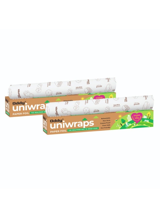 Oddy Uniwraps Food Wrapping Paper 278MM x 20M, Combo Pack, Set of 2 Rolls - Image 1