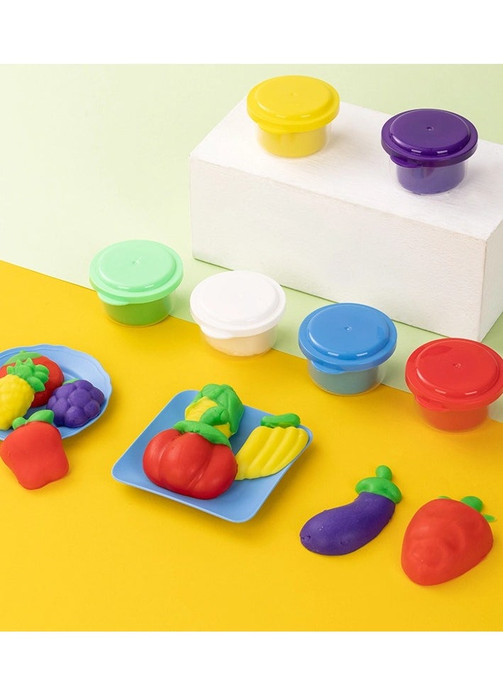 Deli 19-Piece Creative Plasticine Dough Set With Accessories Multicolour  - Image 3