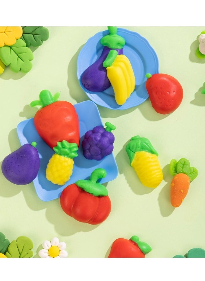 Deli 19-Piece Creative Plasticine Dough Set With Accessories Multicolour  - Image 4