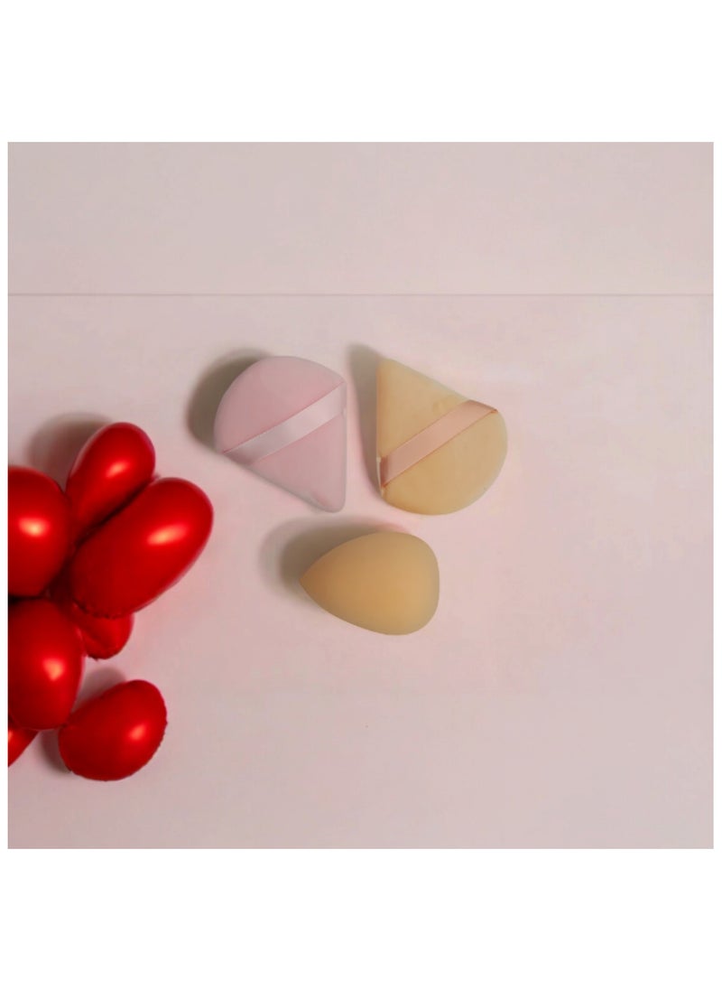 6 BEAUTY - Facial Cleansing Brush and Makeup Sponge Set -  Multiple Colors - Image 1