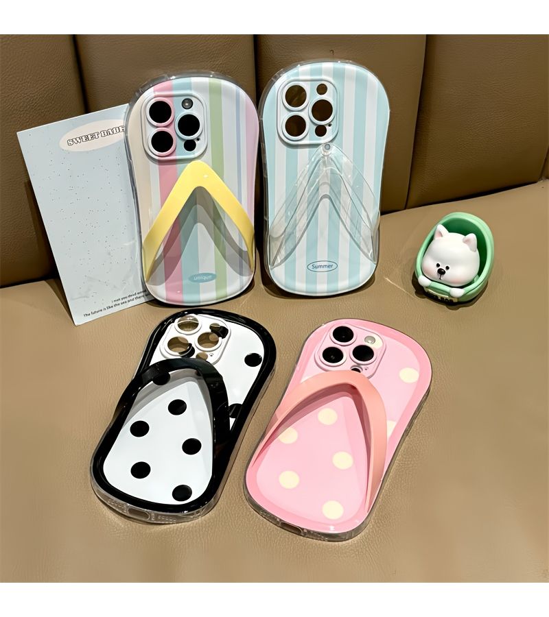 Shockproof Flip Flop Design Phone Case Mixed Color 3 for iPhone 15 Pro Max - Image 5