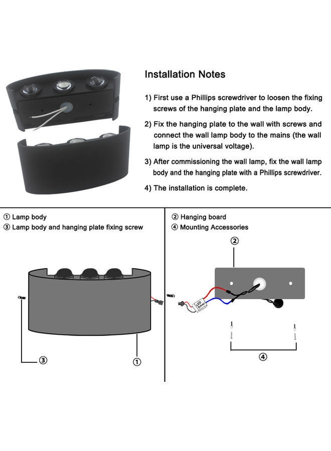 NIBEMINENT Modern Wall Sconce Lights LEDs Warm White 13 x 5 9centimeter - Image 5