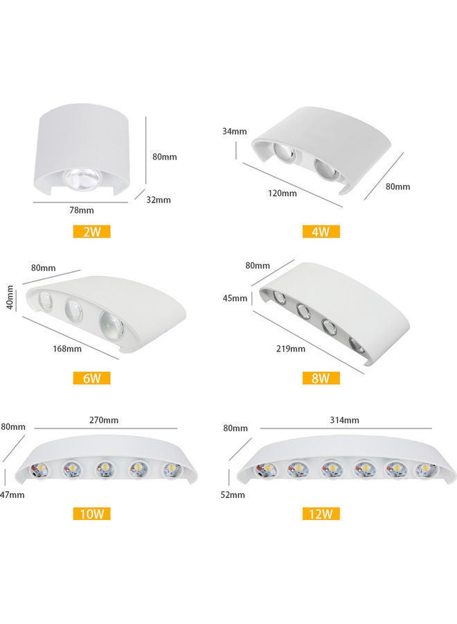 NIBEMINENT Modern Wall Sconce Lights LEDs Warm White 13 x 5 9centimeter - Image 3
