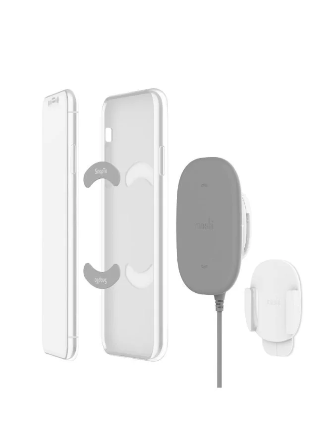 Moshi MOSHI SnapTo Magnetic Wireless Charger - Gray