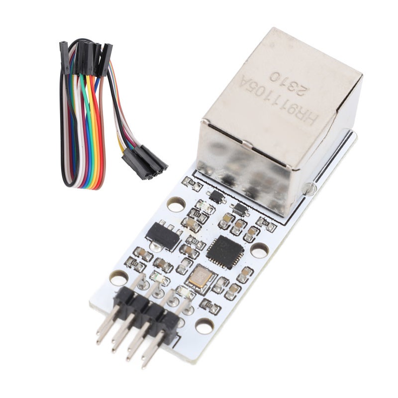 TTL to RJ45 Ethernet Module CH9120 Chip Integrated MAC PHY Bidirectional Transparent Transmission - 10M Full Duplex Half Duplex Adaptive Ethernet Network Module for TCP UDP Client Server - Image 1