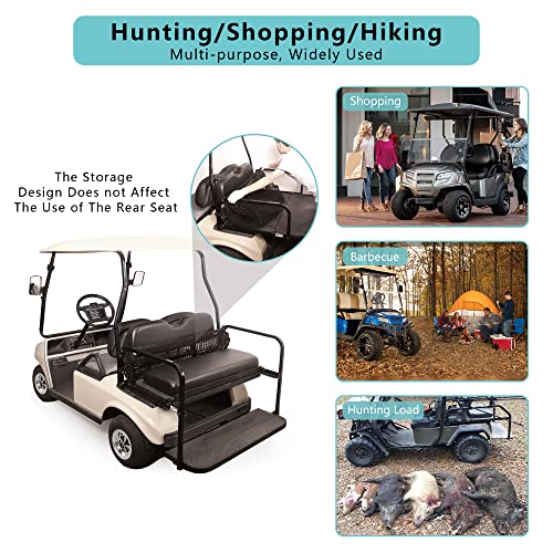 10L0L شبكة حمولة عربة الجولف 4 ركاب 10L0L لياamaha, Club Car, EZGO، شبكة تخزين مرنة قابلة للتعديل، منظم شبكة حمولة عربة الجولف البسيط مع مشبك قوي - Image 5