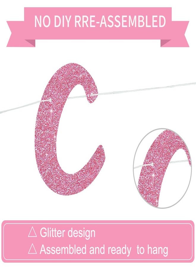 BEISHIDA Pink Congratulations Banner(NO-DIY),2024 Graduation Banners, Grad Congrats Class of 2024 Party Supplies,Garland for Congratulation Graduation,Wedding,Retirement Party Decor - Image 3