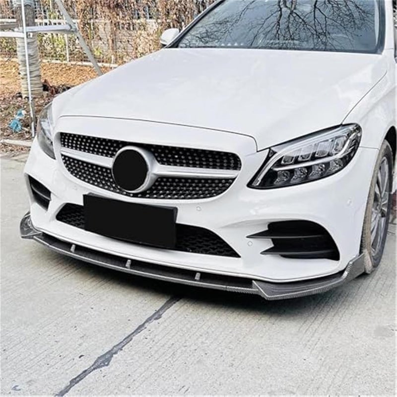 QASULER Front Bumper Spoiler for Mercedes-Benz C-Class - Image 4