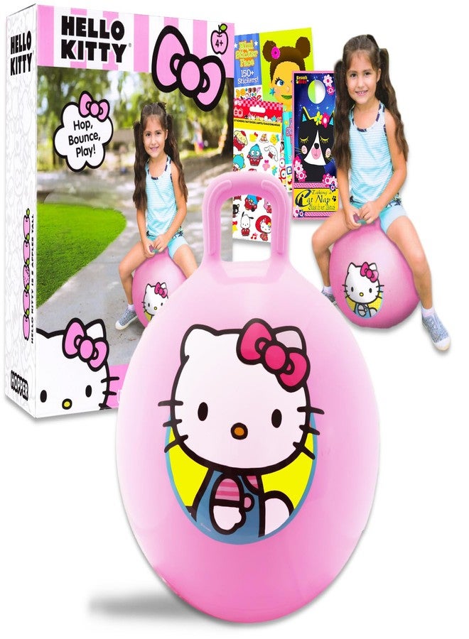 Hello Kitty Hopper Ball Set - 15" Ball for Kids' Outdoor Activities & Parties, Plus Stickers - Image 2