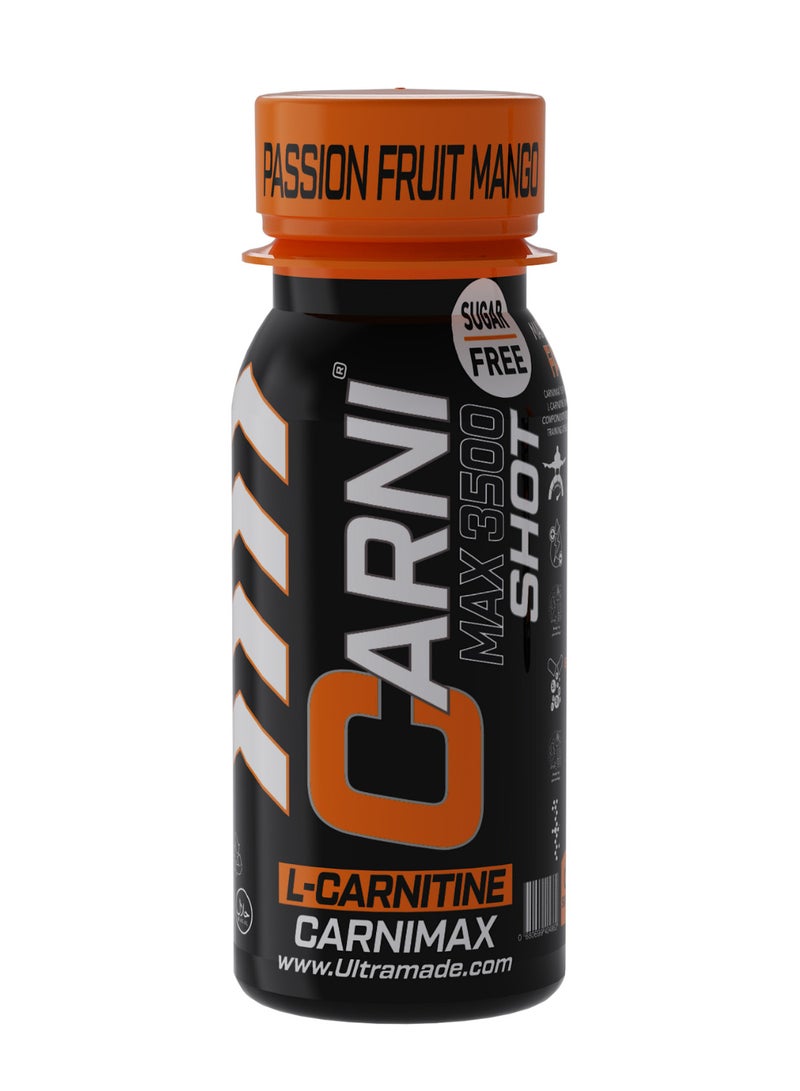 C5 CarniMax Shot Passion Fruit Mango - L-Carnitine Drink, 77ml, Sugar-Free, Weight Loss 12 Bottles - Image 4
