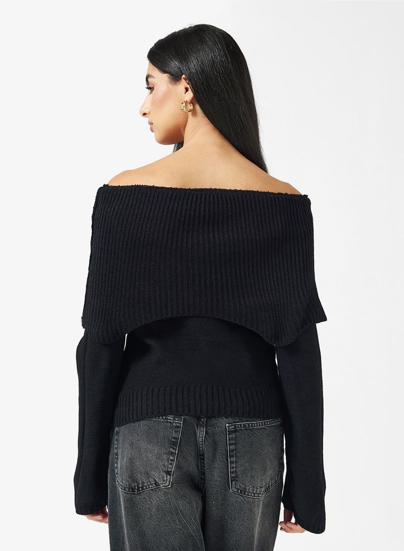 ELLA Off Shoulder Sweater - Image 2