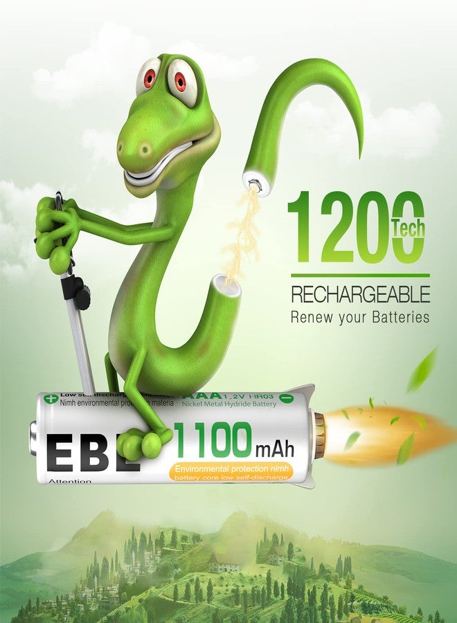 EBL - Ready2Charge Triple A NiMH 1100mAh AAA Rechargeable Batteries, 8 Pack - Image 2