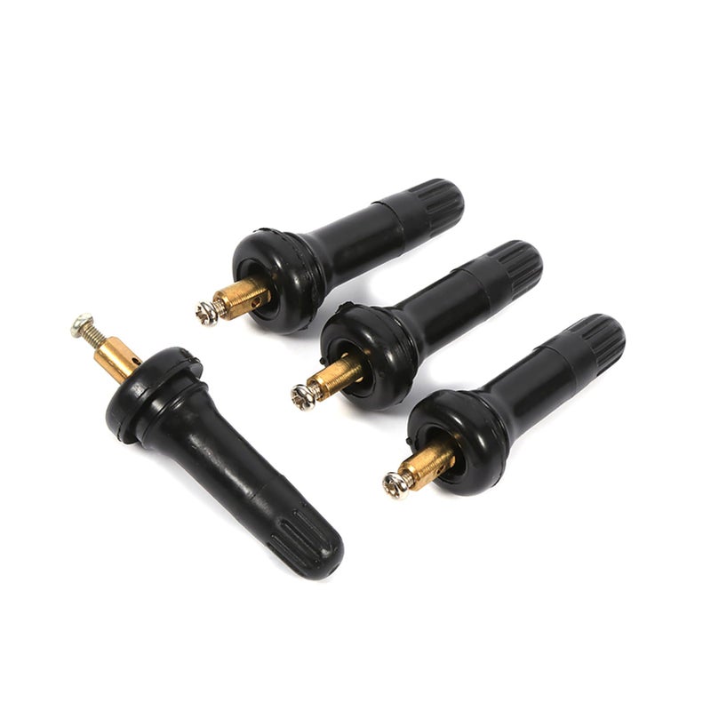 4Pcs Snap In Tire Valve Stems Smart Sensor Rubber And Copper Easy Installation TPMS - Image 4