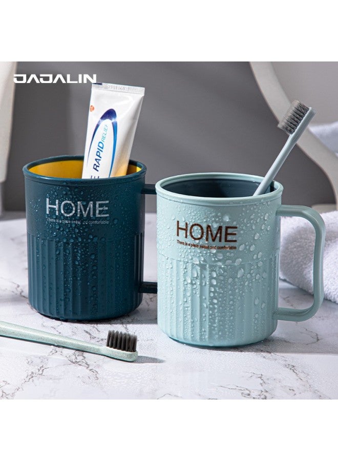Jajalin Simple Toiletry Cup, Toothbrush Cup, Thickened Toothbrush Holder, Toothbrush Cup, Nordic-style Plastic Cup, Single Pack - Image 4