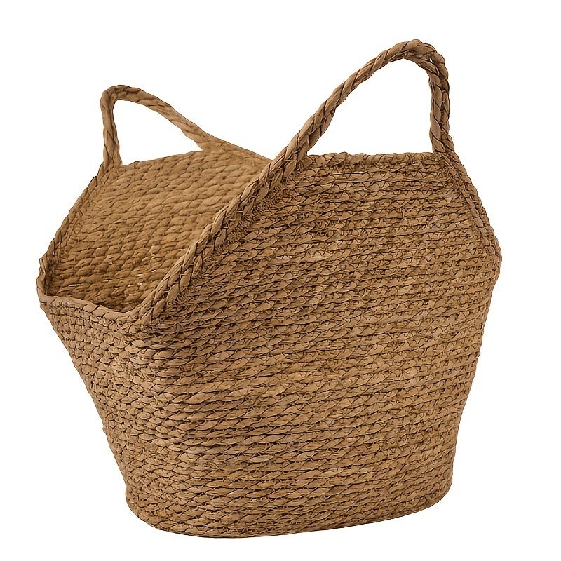 Woven Storage Basket with Handles, Multi-Purpose Organizer for Laundry And Home Essentials, Shelf Baskets - Image 5