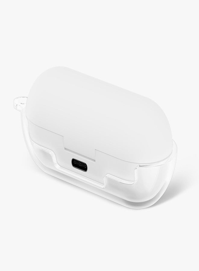 kwmobile Earphones Case Compatible with Sony WF-C710N - Crystal TPU Two-Part Earbuds Case - Transparent - Image 3