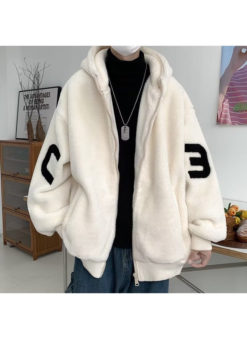 Generic - Mens Thicken Fleece Lined Winter Cotton Jacket Brown - Image 1