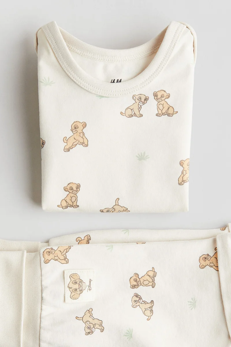 H&M 2-piece print-motif set